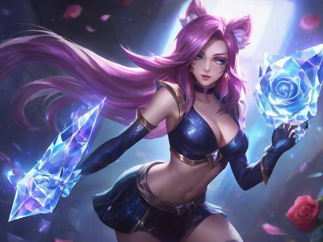 水晶玫瑰新皮肤实战！VN五杀教学+全皮肤展示