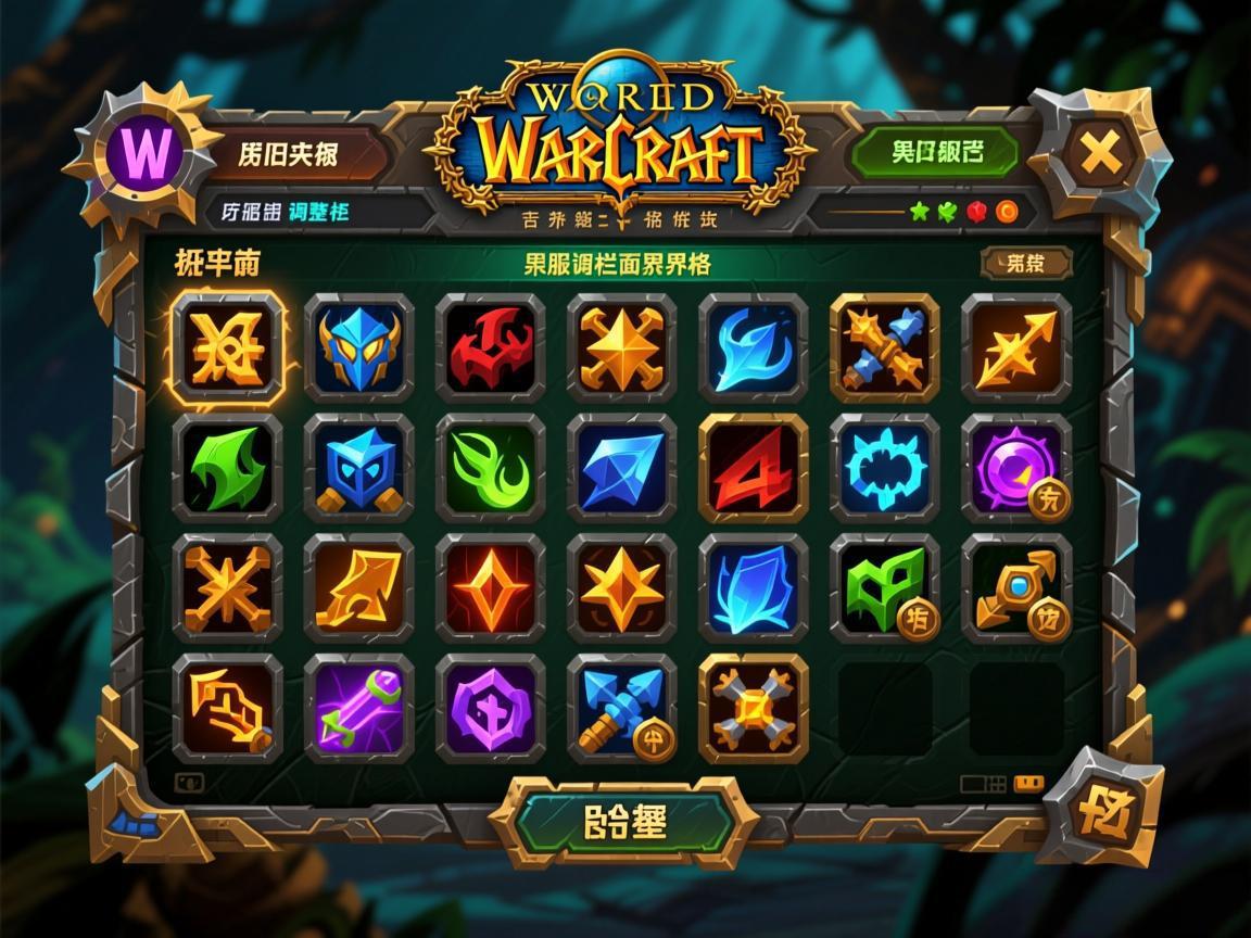 魔兽世界正式服调整技能栏界面怀旧服风格