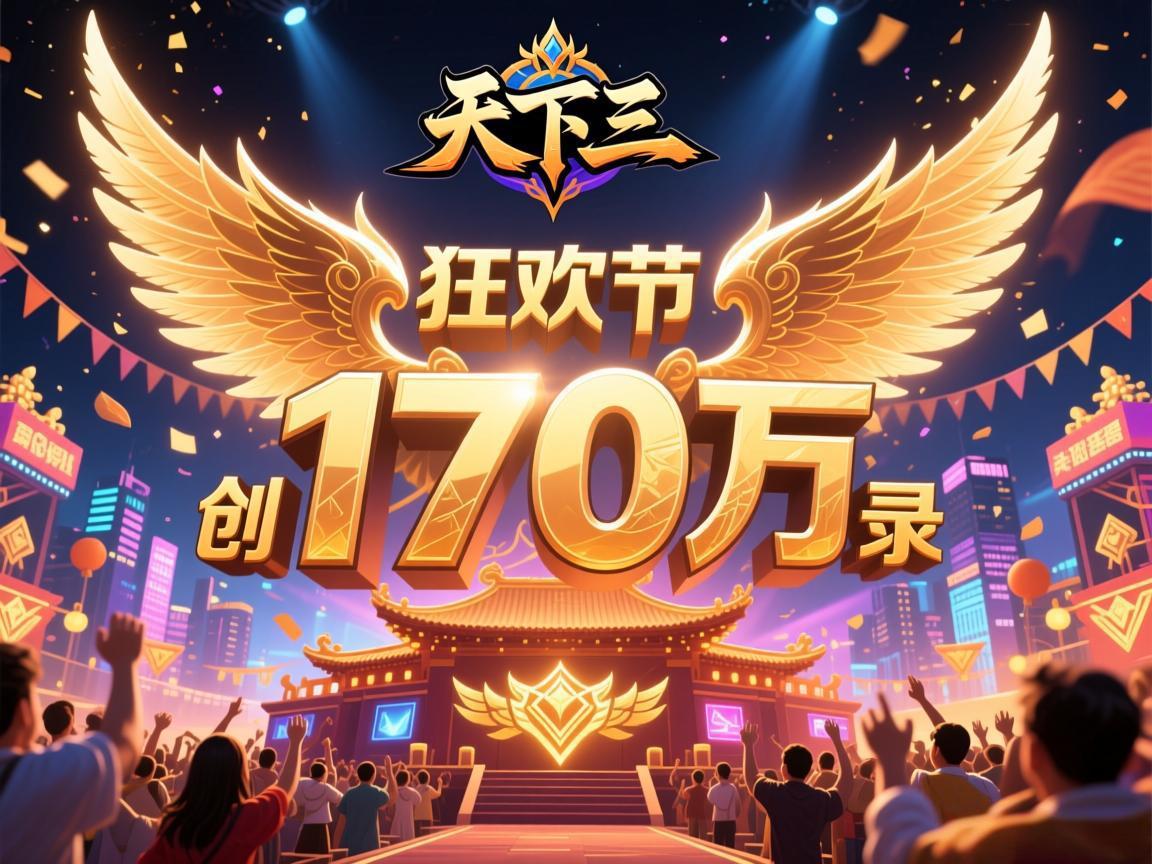 《天下三》神翼狂欢节创170万纪录