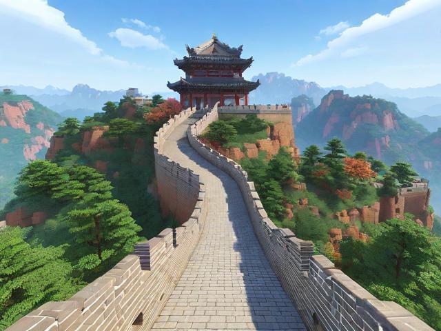 中国玩家极限建造：从古风庭院到赛博长城！