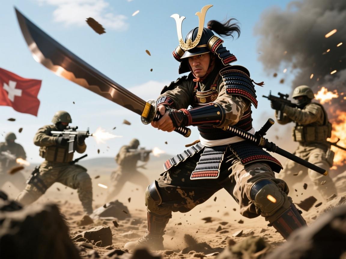战地：中国飞刀战术完胜日本武士刀