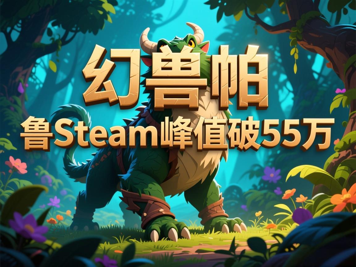 《幻兽帕鲁Steam峰值破55万》