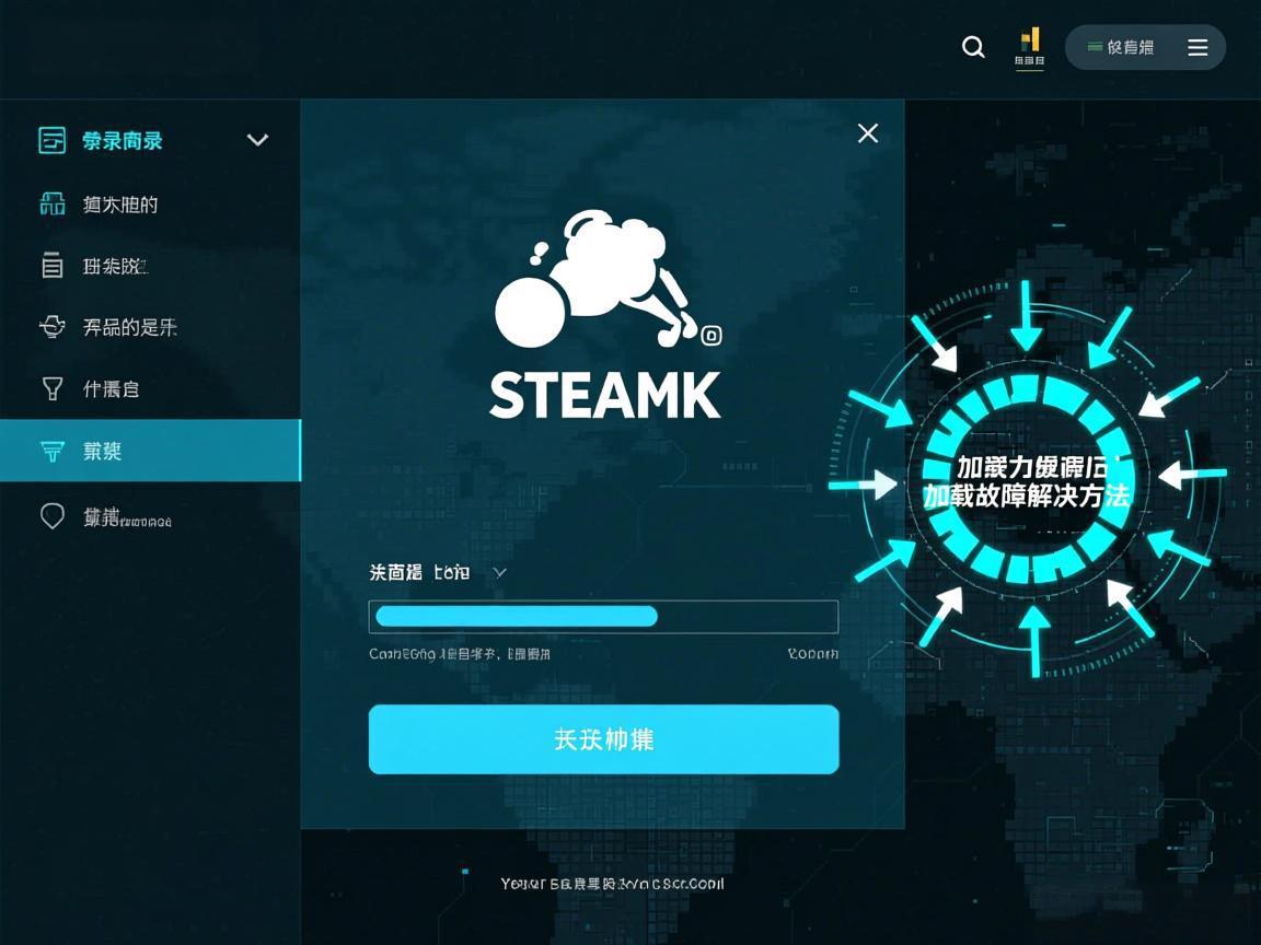 Steam登录界面加载故障解决方法