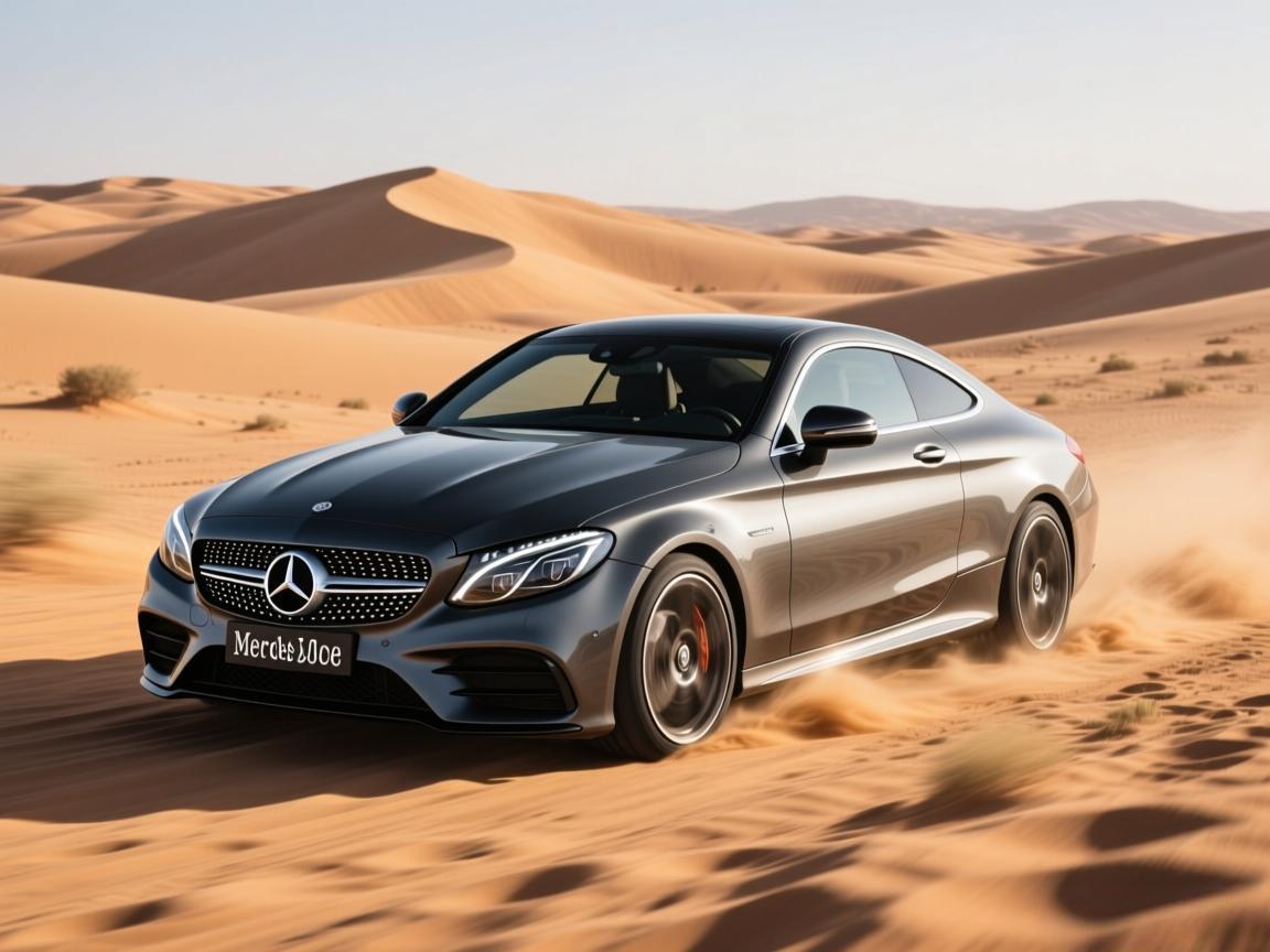 梅赛德斯C级轿跑 580马力 雷霆驾临 沙漠之眼