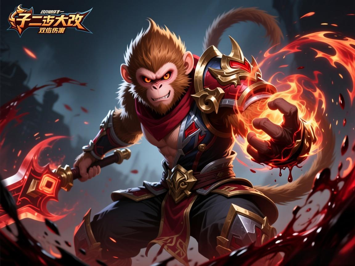 体验服猴子二技能大改：双倍伤害触发吸血