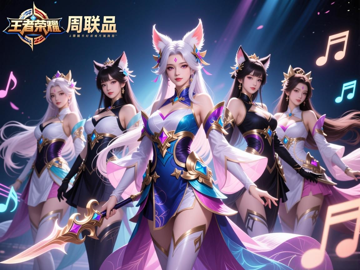 王者七周年联动女团貂蝉音乐皮肤