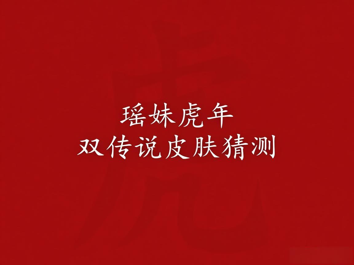 "瑶妹虎年双传说皮肤猜测"