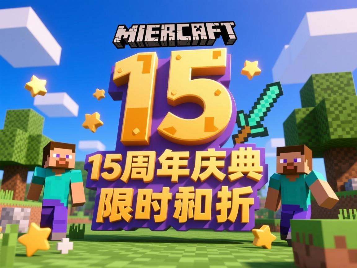 我的世界15周年庆典限时折扣