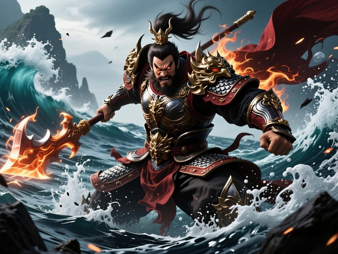 吕布怒海临危皮肤特效震撼来袭