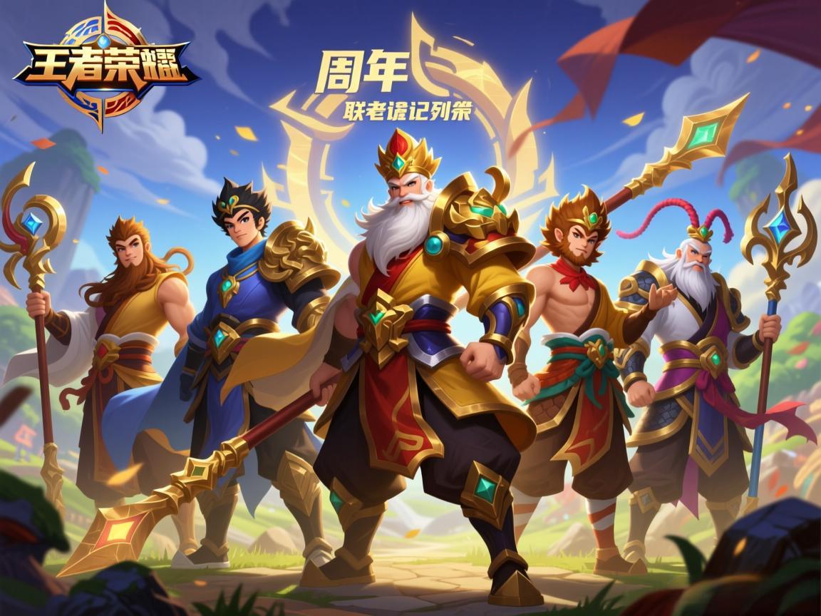 王者荣耀六周年联动西游记师徒五人皮肤系列