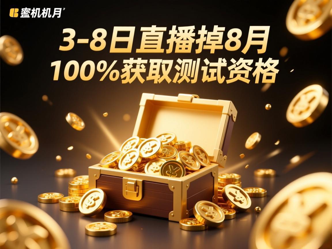 解限机8月3-8日直播掉宝100%获取测试资格