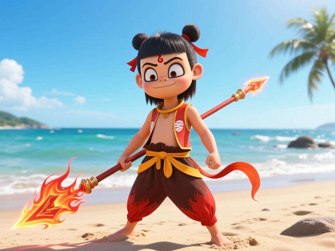 哪吒热血海滩皮肤免费上线