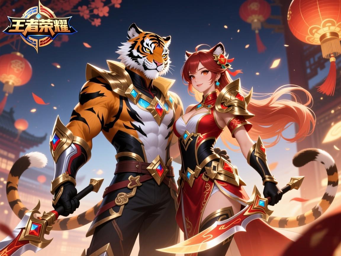 王者荣耀国际版虎年限定情侣皮肤惊艳亮相
