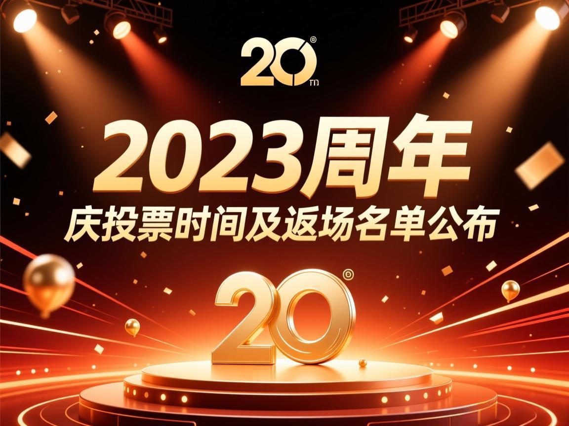 2023周年庆投票时间及返场名单公布