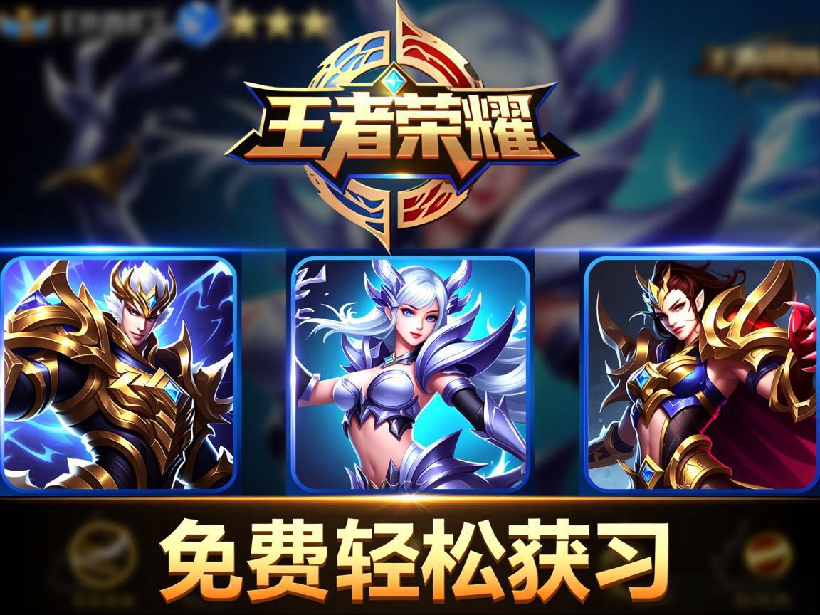 王者荣耀三款免费皮肤轻松获取