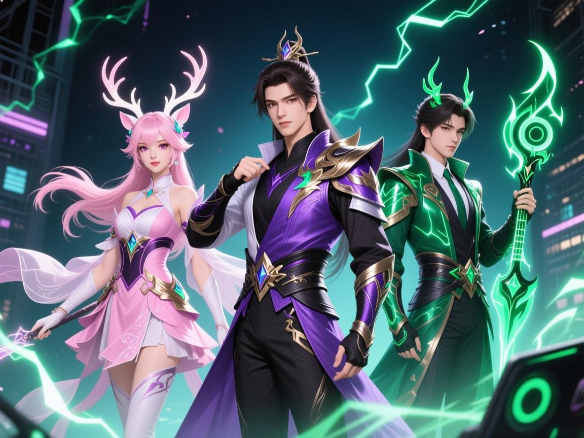 真我赫兹三英雄：瑶粉迷鹿 守约紫职场 镜绿电音