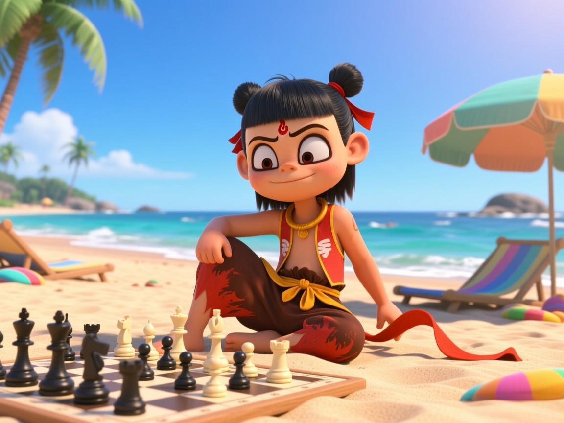 米莱迪哪吒沙滩皮肤！反骨仔竟是她棋子？