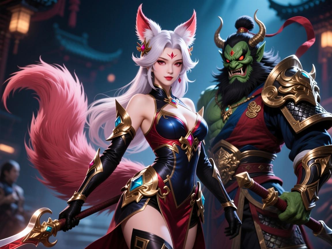 妲己新皮肤：遇见太难？钟馗玩家来镇场！