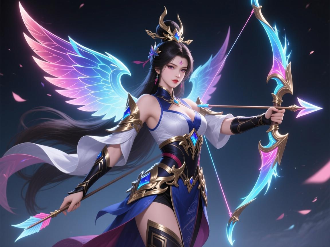 虞姬214限定皮肤：双色箭与半翼特效惊艳