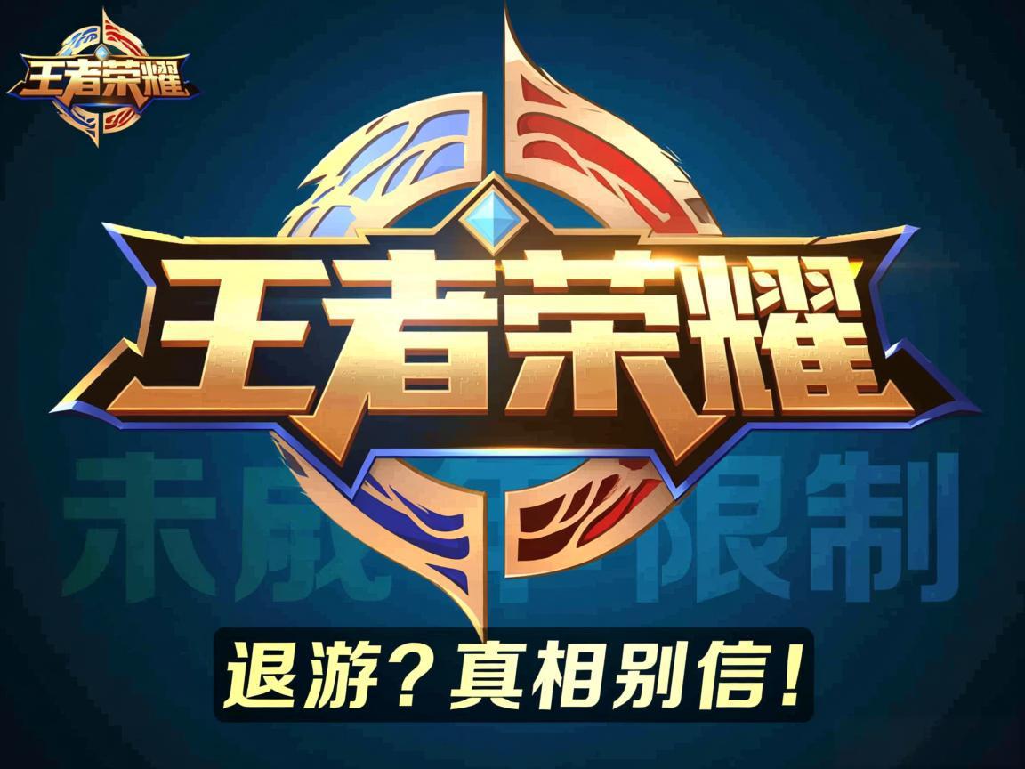 王者荣耀退游？真相别信！活跃度下降实因未成年限制