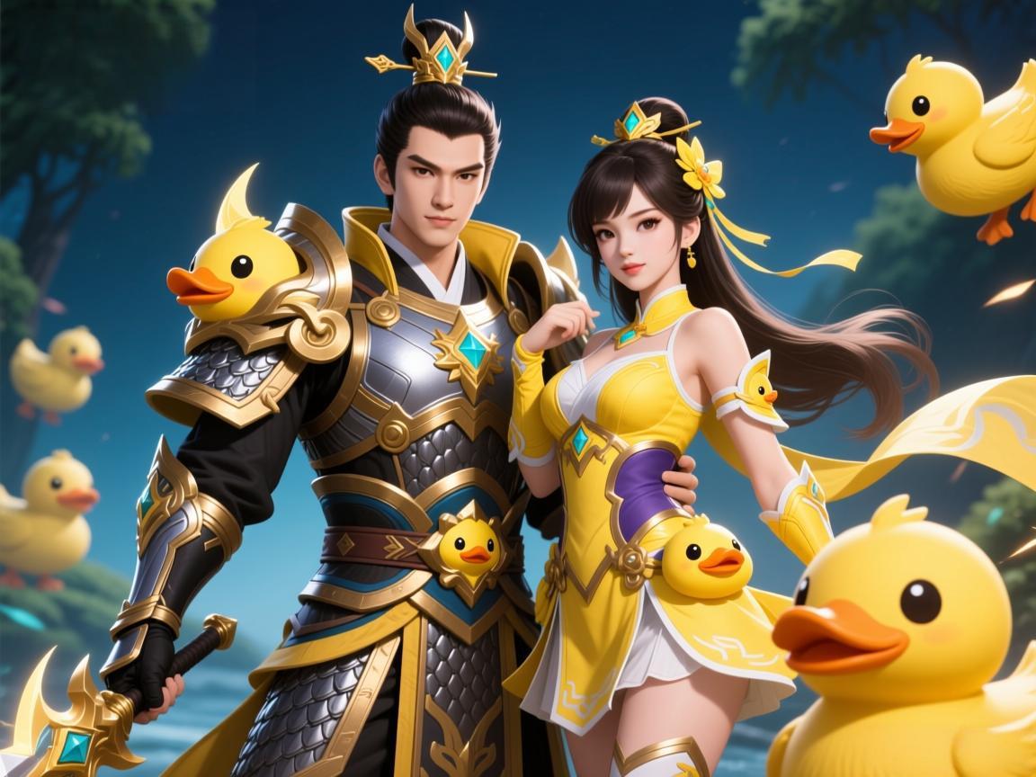 刘禅沈梦溪小黄鸭联动战令皮肤上线