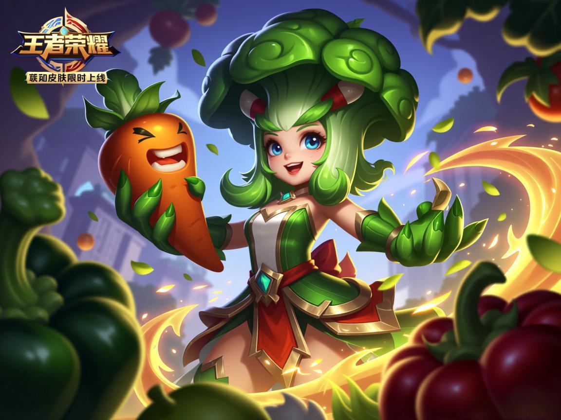王者荣耀蔬菜联动皮肤限时上线