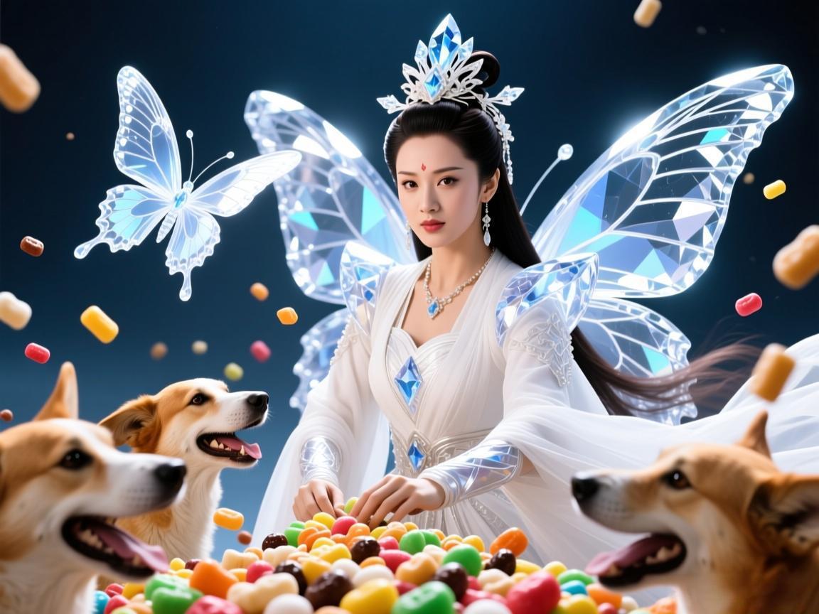 芈月白晶晶蝴蝶皮肤引爆狗粮大战