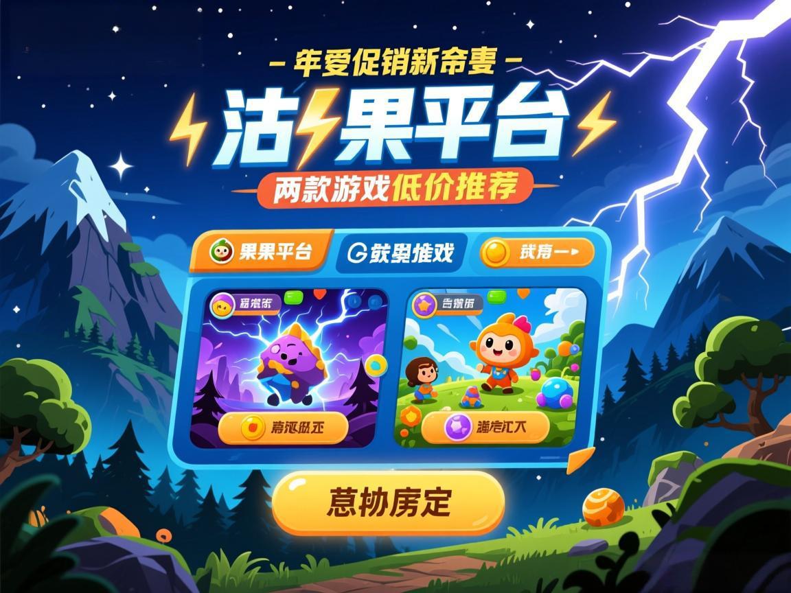 山果平台闪电促销两款游戏低价推荐